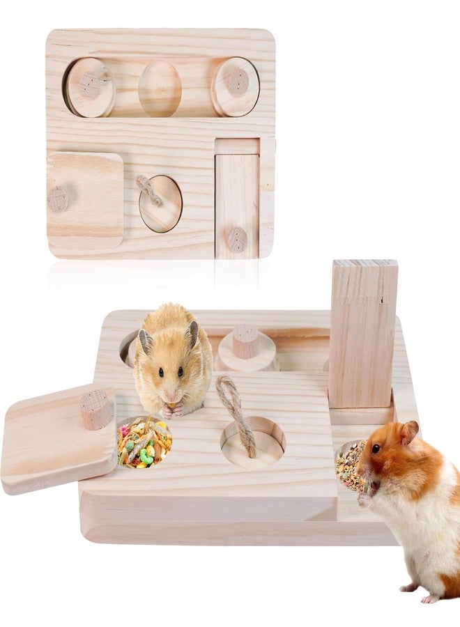 VolksRose Guinea Pig Foraging Toys, 6 in 1 Hamster Enrichment Toys for Boredom, Small Animal Cage Accessories for Rat, Chinchilla, Gerbil, Syrian, Rabbit, Bunny (A) - Image 1